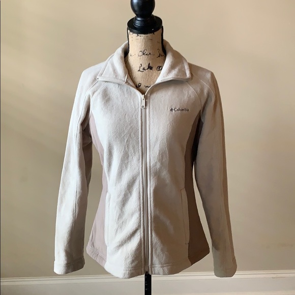 Columbia Jackets & Blazers - Columbia Tan and Beige Zip-up Jacket